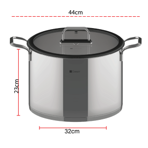 Dorsch Stainless Steel Pot – 32 cm / 17 L