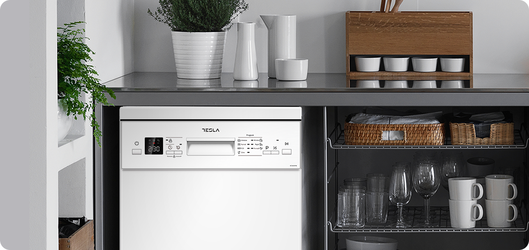 Tesla Freestanding Dishwasher 14 Place Settings – Inox