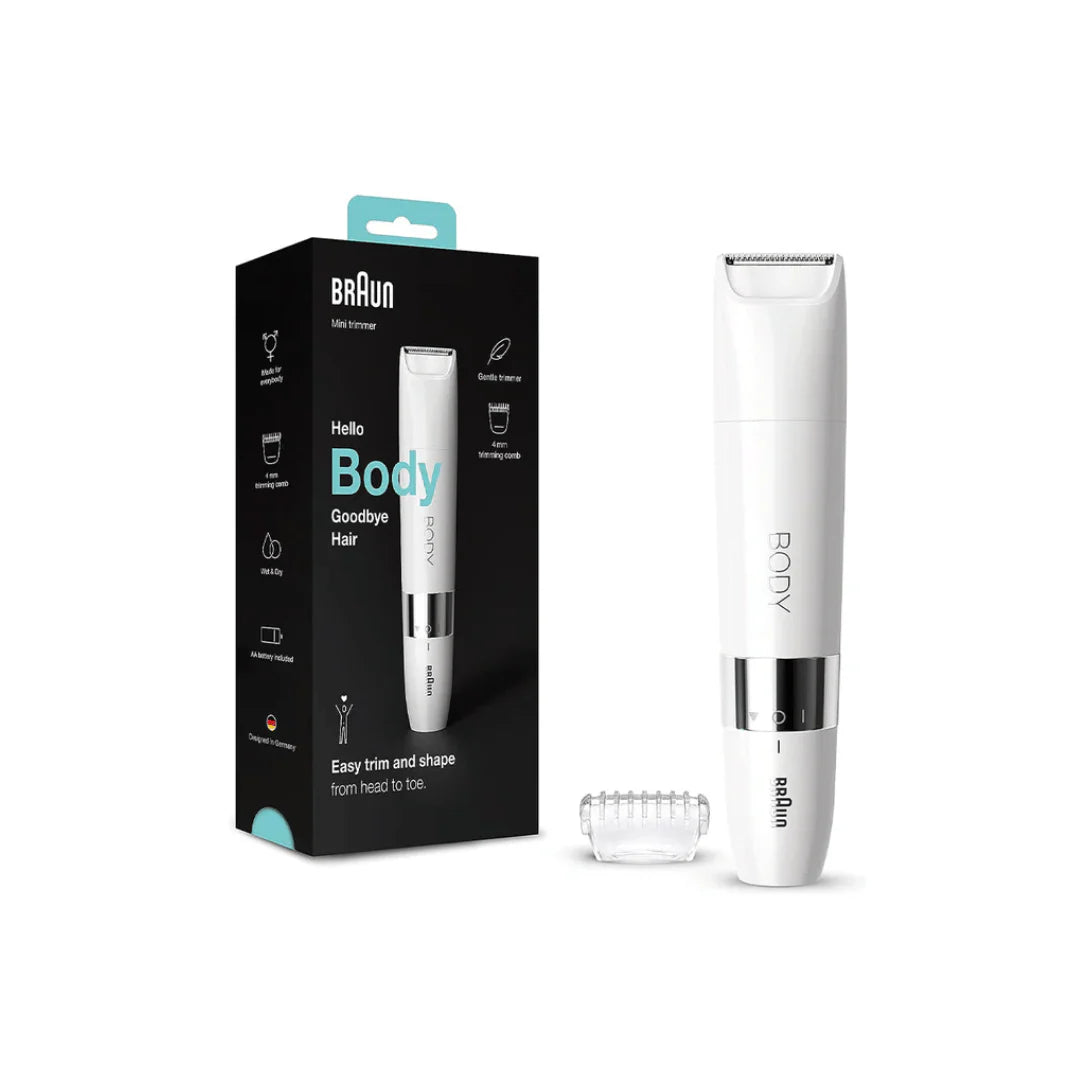 Braun Body Mini Trimmer – Wet & Dry with Trimming Comb