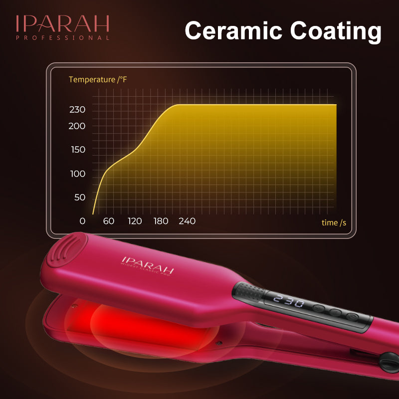IPARAH P-120B Wide Hair Straightener – Professional Flat Iron