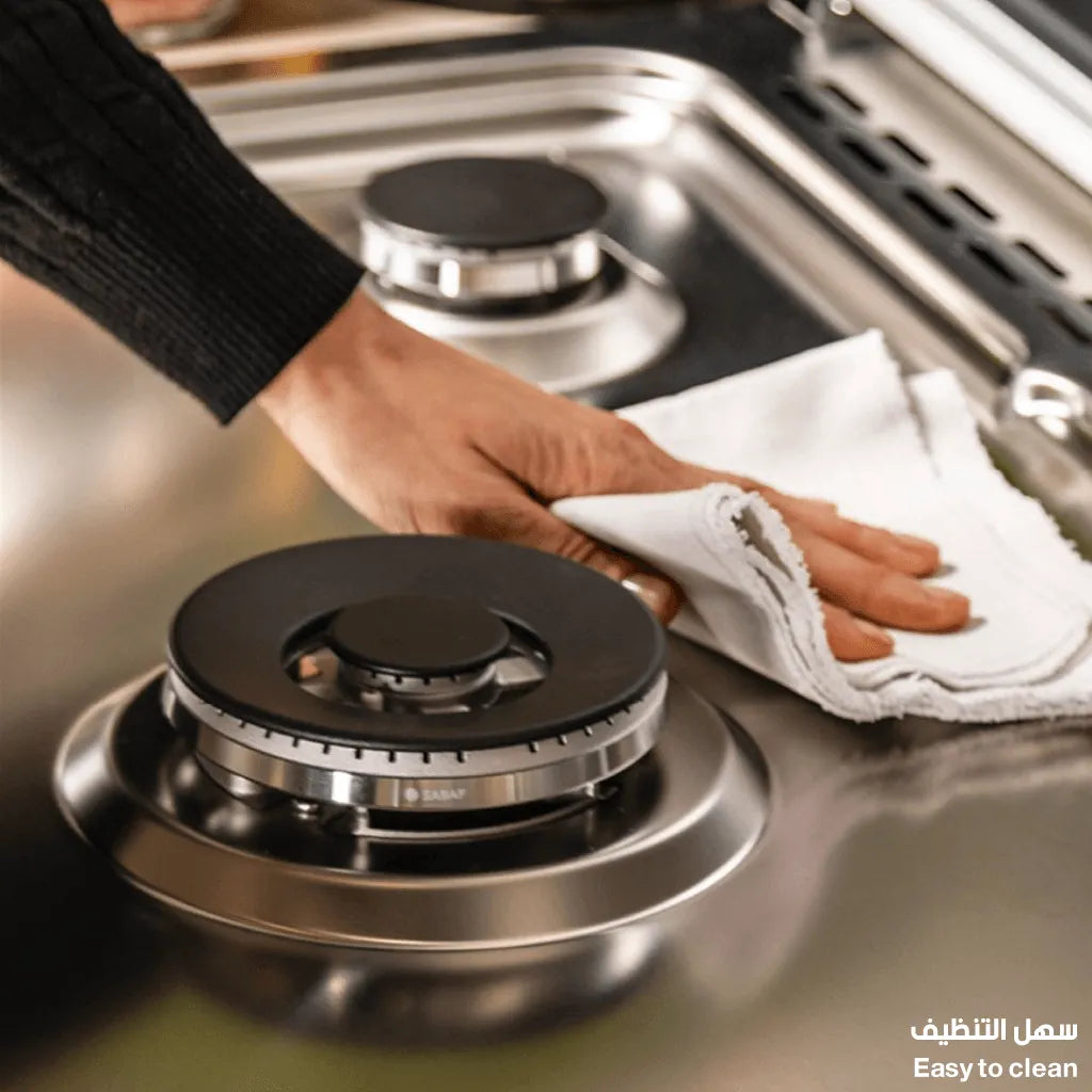 Glem Gas 90×60 cm Free Standing Gas Cooker – Stainless Steel