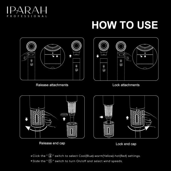 IPARAH P-500 6-in-1 Hot Air Styler