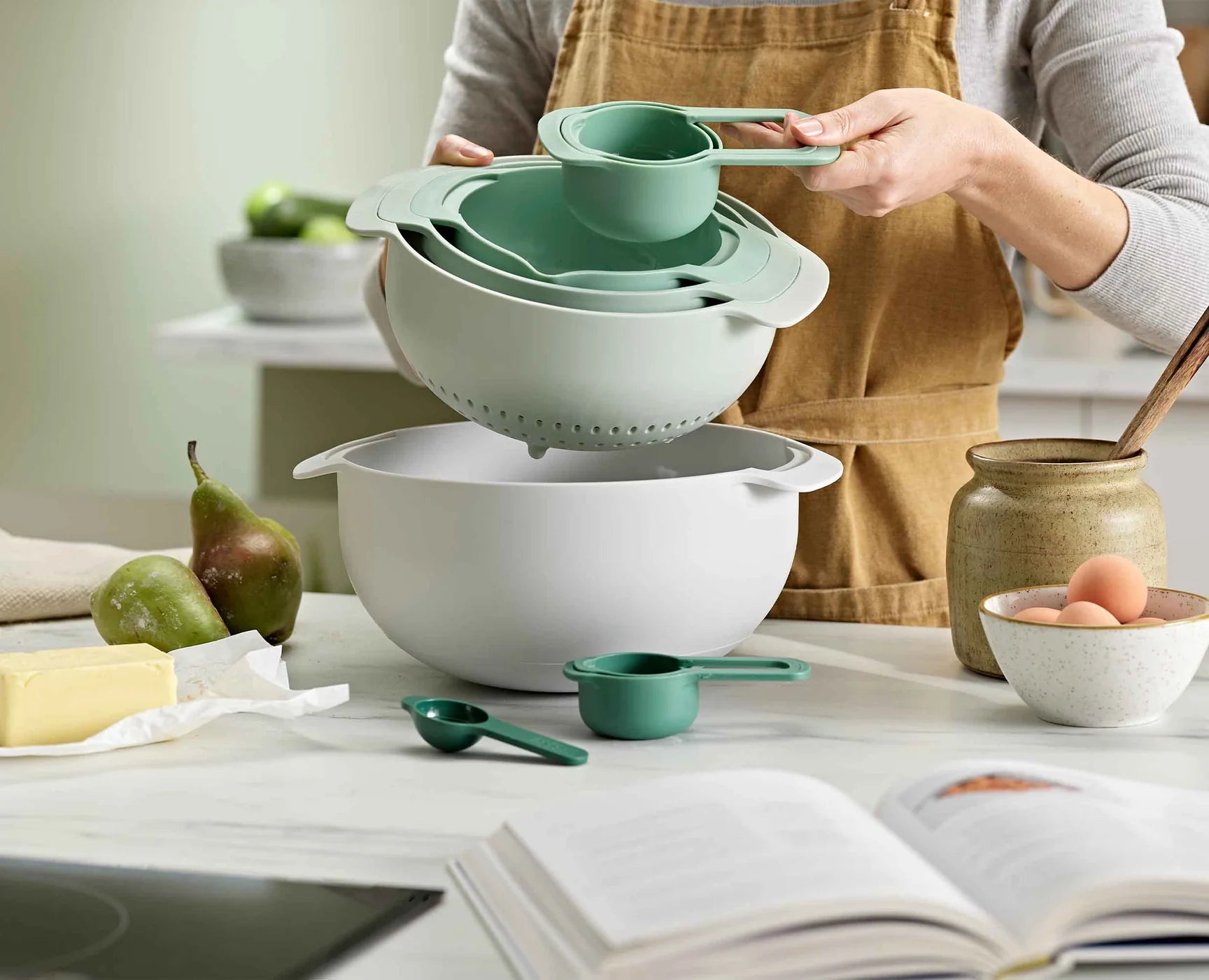Joseph Joseph Nest™ 9 Plus Bowl Set (Green)