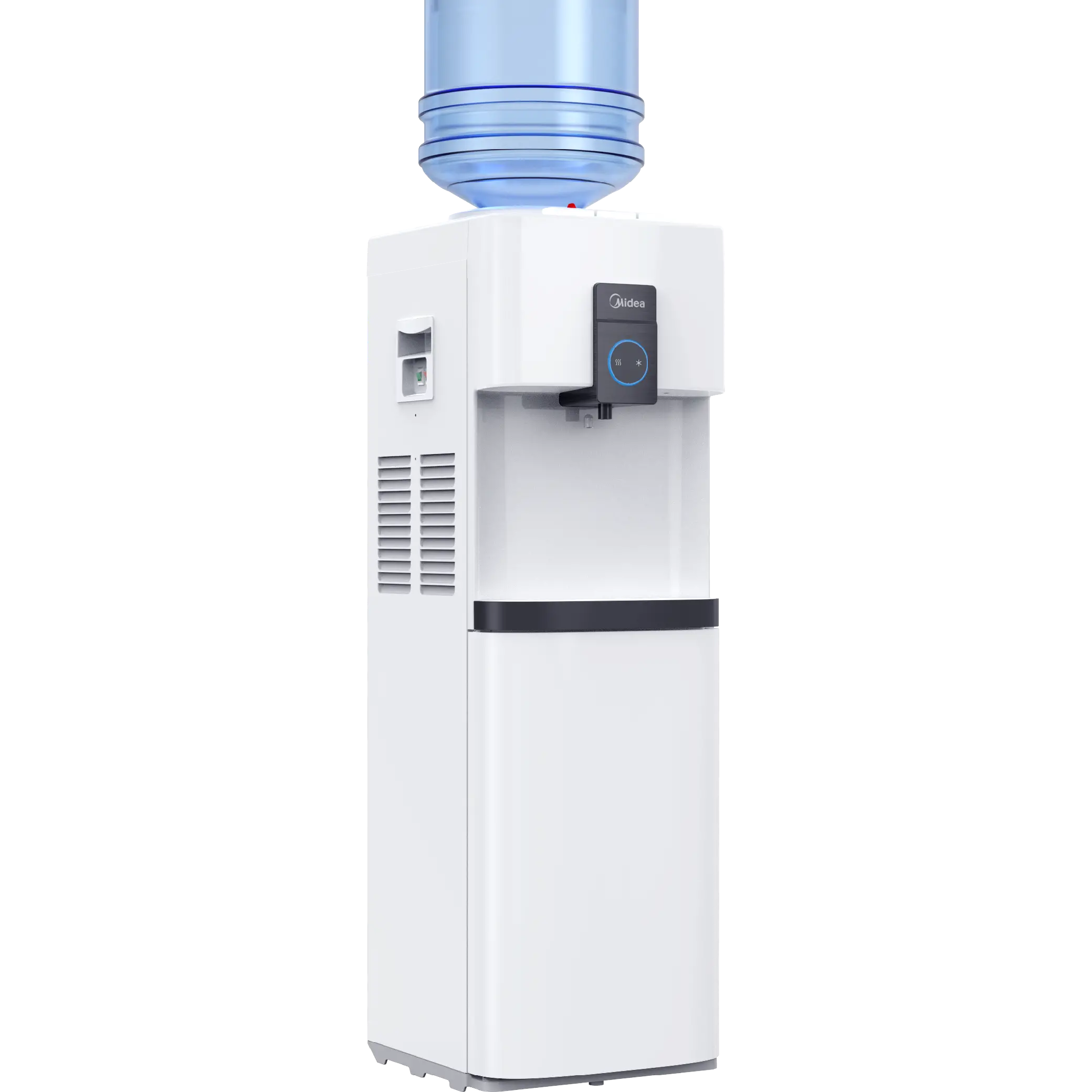 Midea Top Loading Water Dispenser with Refrigerator White YL2037S-B