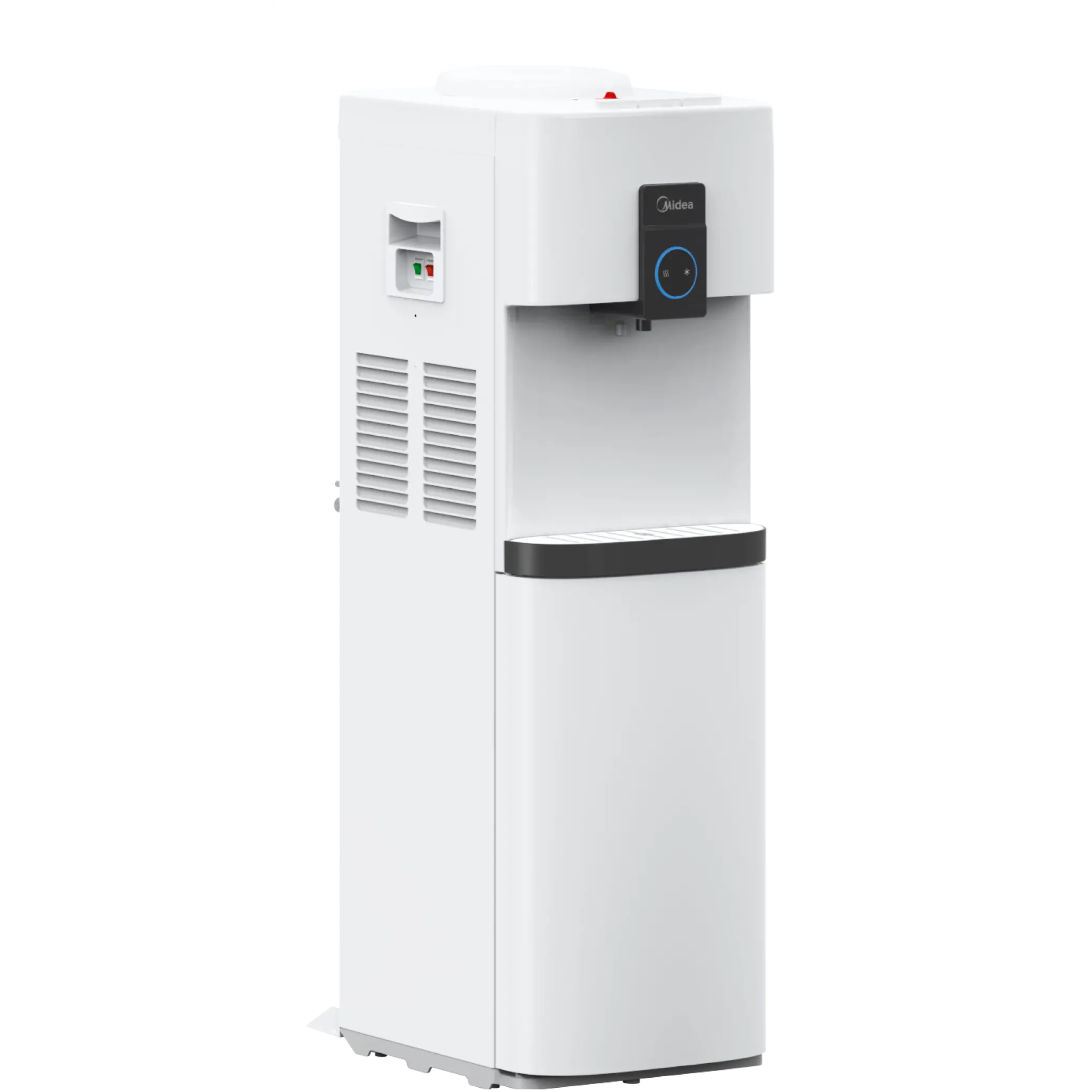 Midea Top Loading Water Dispenser with Refrigerator White YL2037S-B