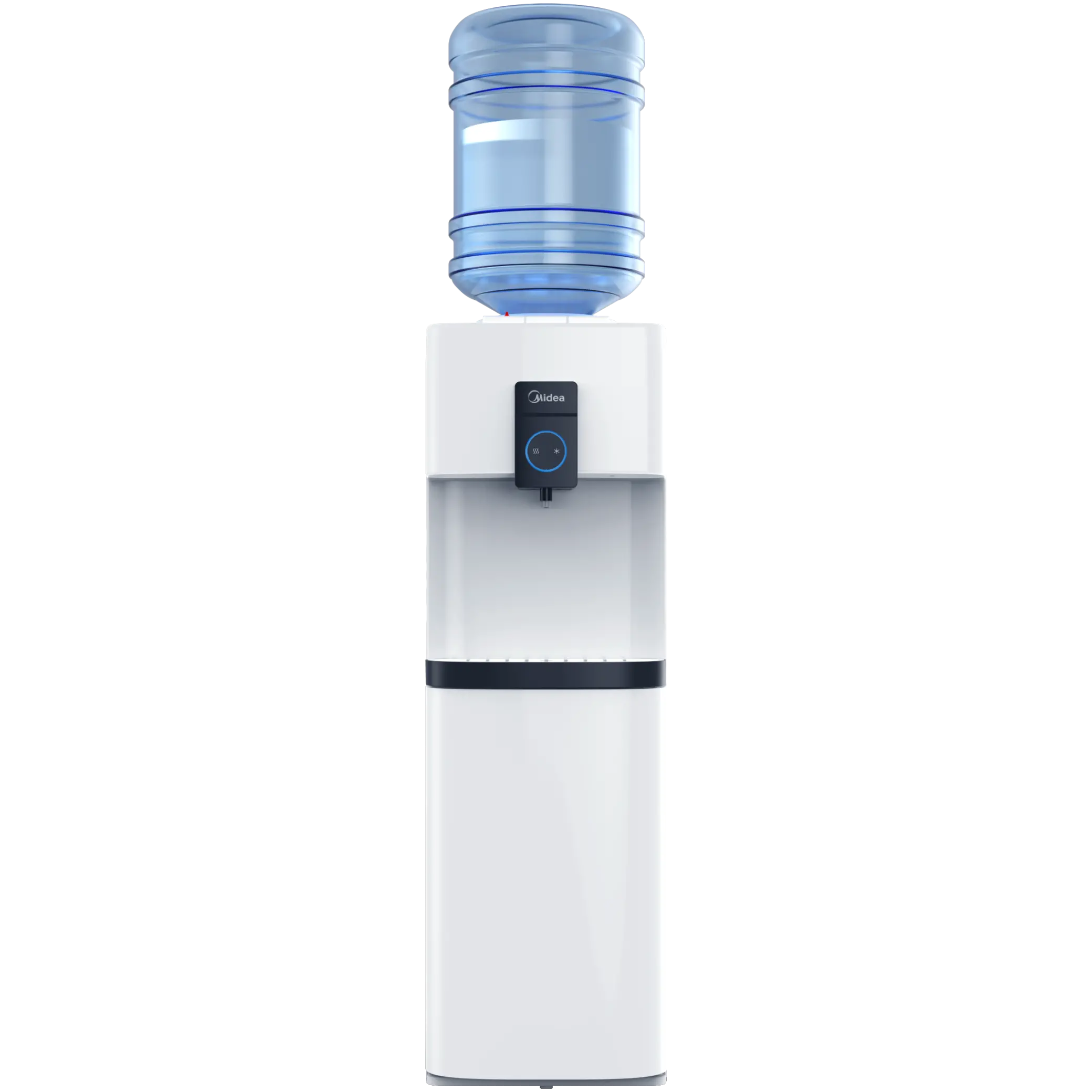 Midea Top Loading Water Dispenser with Refrigerator White YL2037S-B