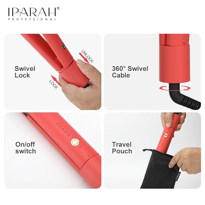 IPARAH P-103 Hair Straightener – Professional Ceramic Flat Iron