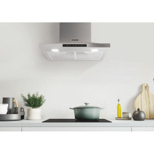 Rosières Wall‑Mounted Cooker Hood – 60 cm Inox
