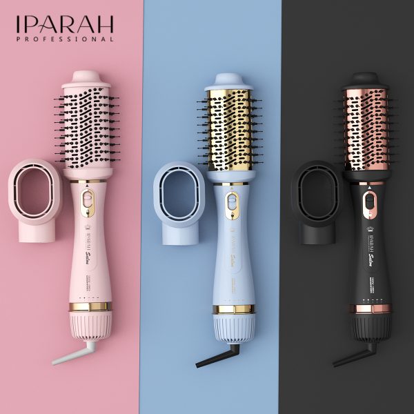 IPARAH P-258 Professional Hair Styling Power Cord – 2-in-1 Blow Dryer & Ionic Curling Hair Brush