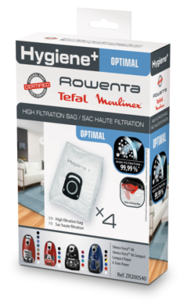 TEFAL HYGIENE+ Vacuum Cleaner Dust Bags – 4 Pieces