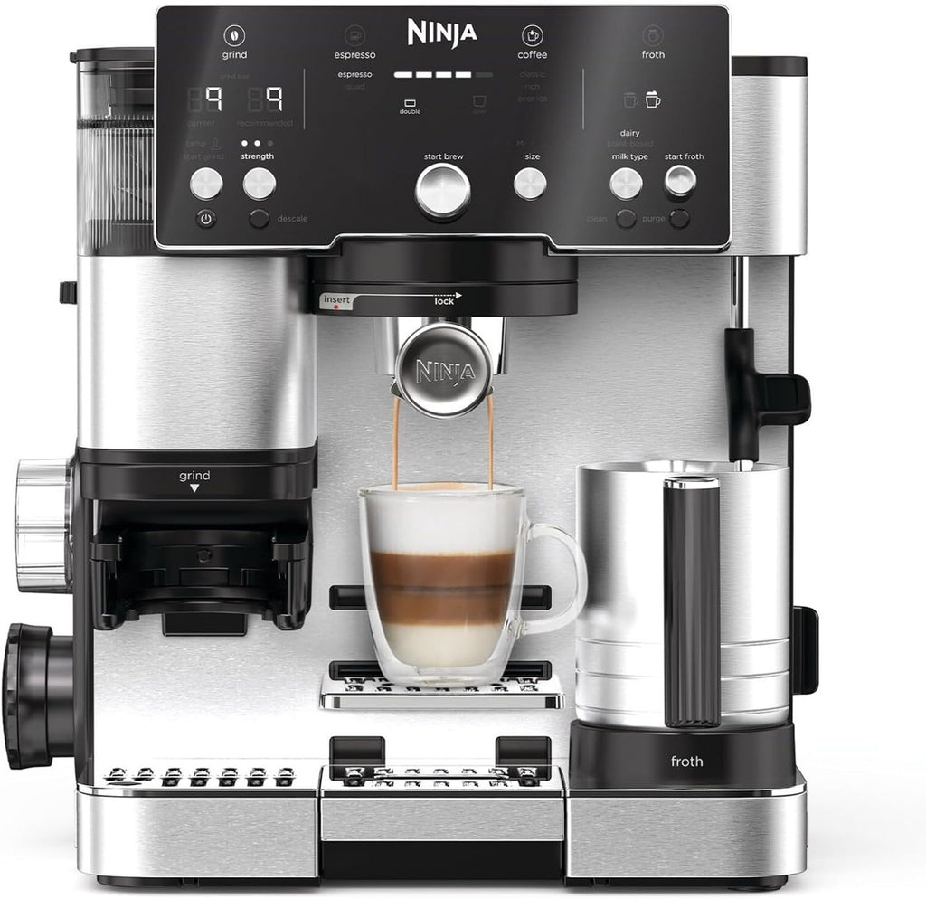 Ninja 2-in-1 Coffee Maker with Grinder & Frother – ES501EU