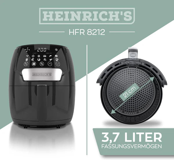 Heinrich’s HFR8212 Hot Air Fryer – 3.7L Digital Touch