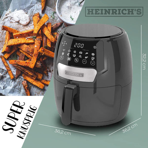Heinrich’s HFR8212 Hot Air Fryer – 3.7L Digital Touch