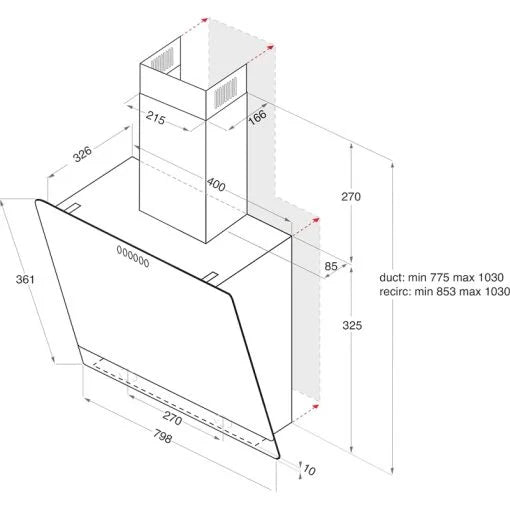 Ariston Wall Mounted Cooker Hood