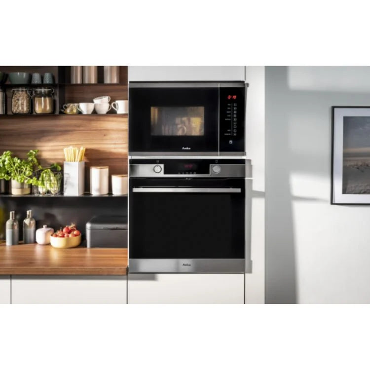 Amica Built-In Microwave Combi 25 L – Inox & Black