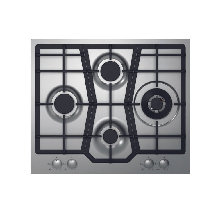 France Top 60 cm Built‑In Gas Hob – Inox Flat with 3+1 Triple Burner