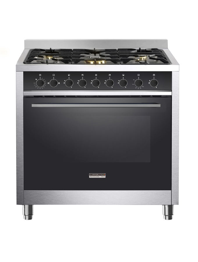 Campomatic – 90 cm Professional Wide Cooker (Stainless Steel & Black Glass)