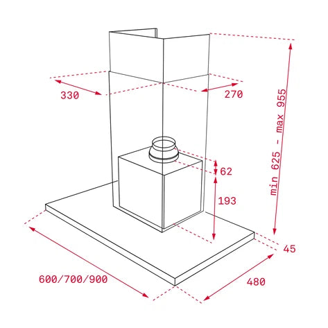 Teka Wall‑Mounted Cooker Hood 60 CM