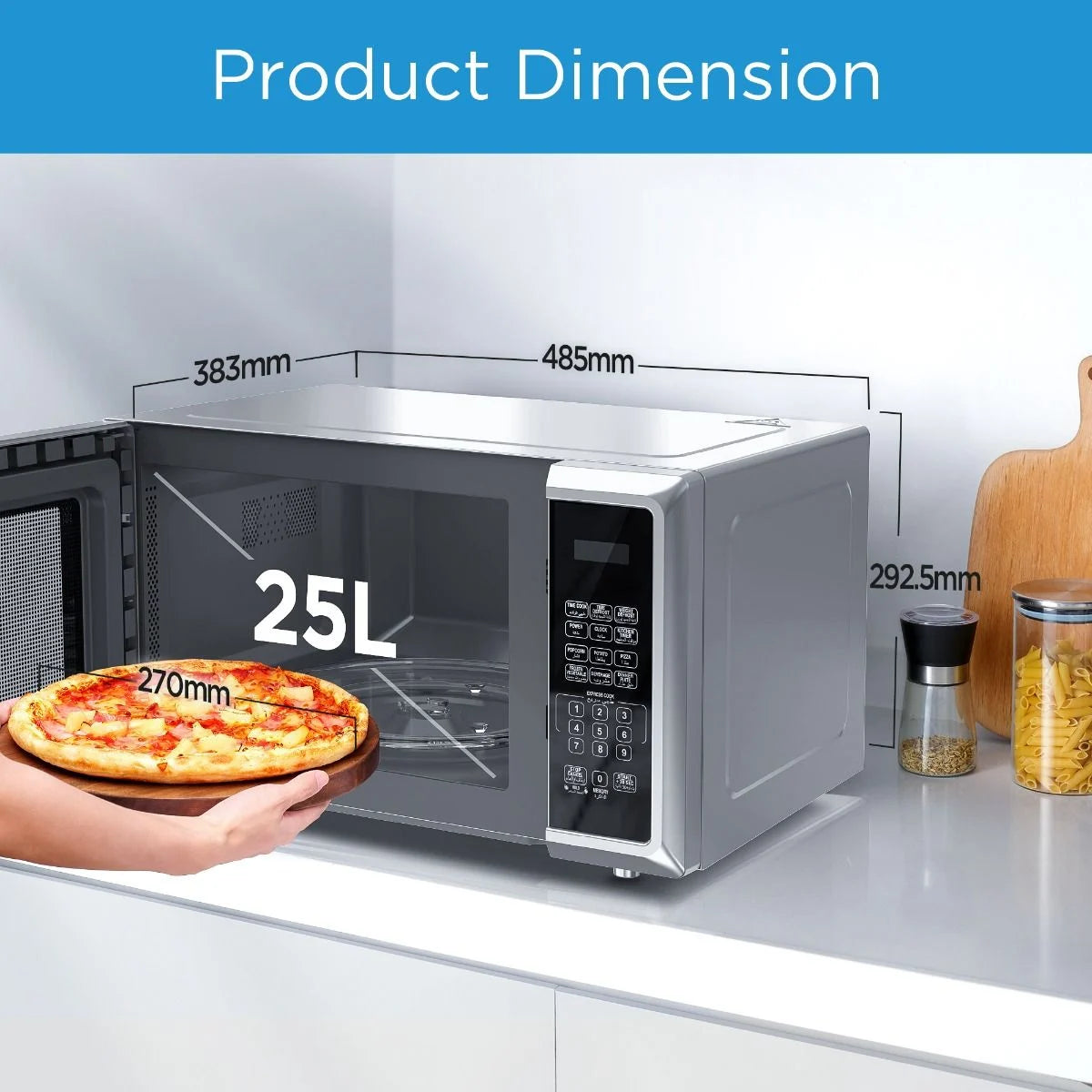 Midea Solo Microwave – 25 L, 900 W