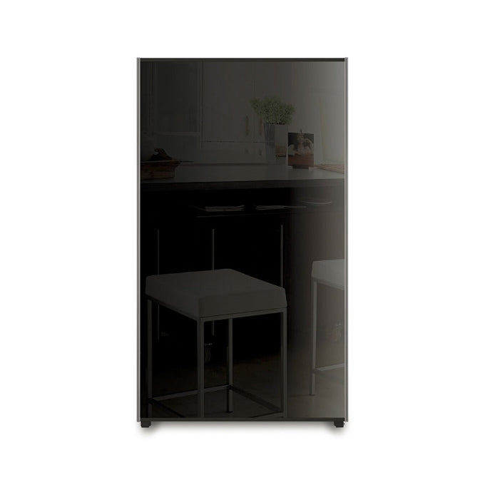 Campomatic Single Doort Fridge 5 cu.ft Black Glass – FR160BG