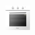France Built‑In Oven – FGG60WFLAT (60 cm, Gas/Gas, White)