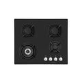 France CRY60S 60 cm Built‑In Gas Hob – Black Glass Crystal