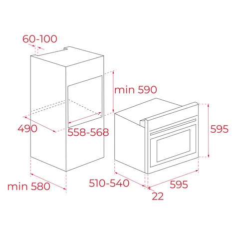 Teka HE715SS 60 cm Built‑In Electric Oven