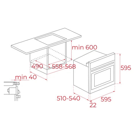 Teka HE715SS 60 cm Built‑In Electric Oven