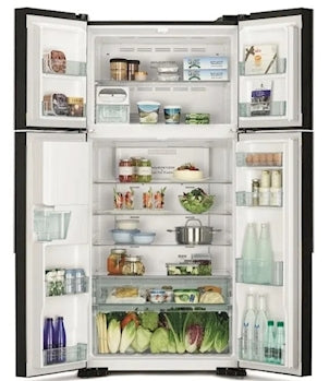 Hitachi RW760PK7GBK Top Mount Refrigerator – 28 Cu. Ft