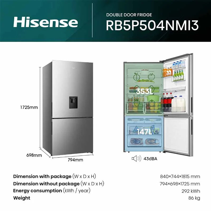 Hisense RB5P504NMI3 Refrigerator Bottom Freezer Mount: