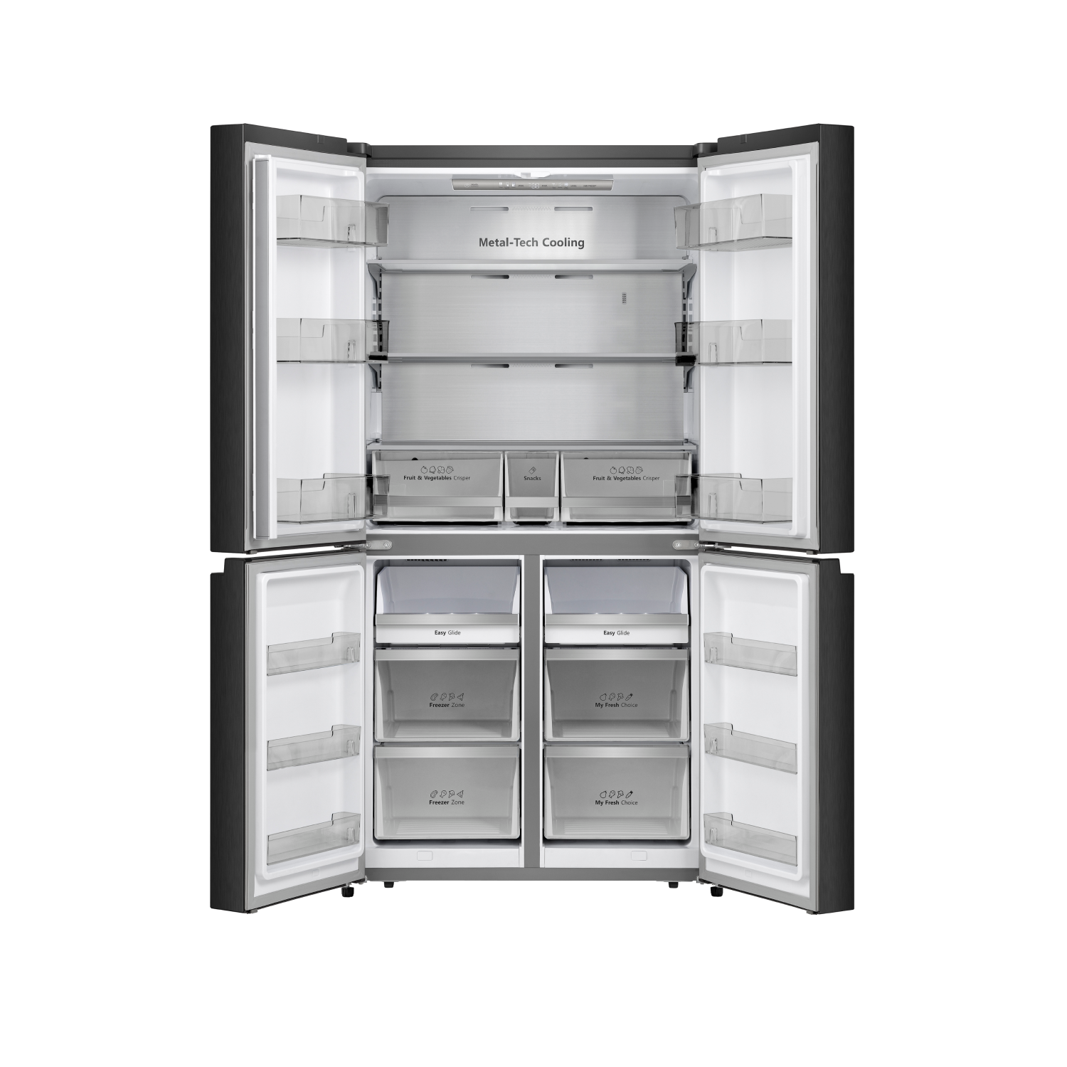 Hisense RQ5G728NAB Inox Premium Glass Door Refrigerator