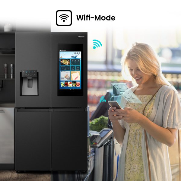 Hisense RQ759N4IBU1 Four Door French Refrigerator with Touch Screen – 759L