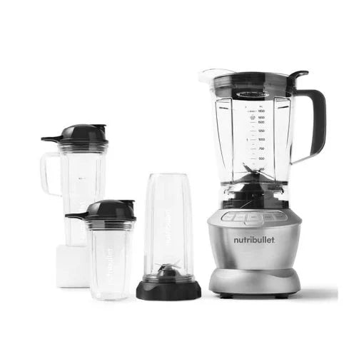 Nutribullet NBC-1110A Combo Blender – 1200 W, Silver, 6-Piece Set