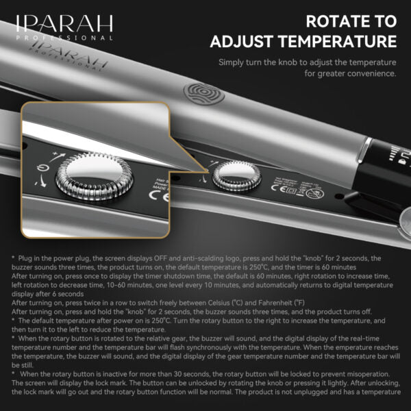 IPARAH P-131 Professional MCH Electric Hair Straightener