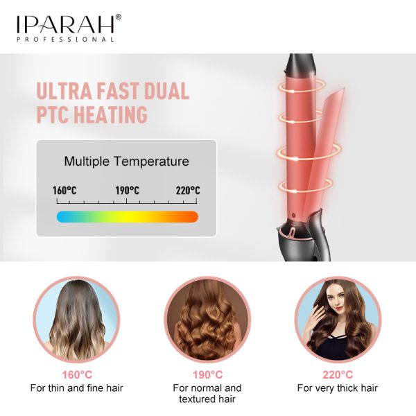 IPARAH P-201 Automatic Hair Curler – Professional Rotating Curling Iron