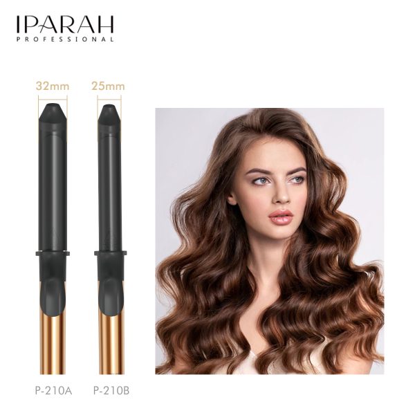 IPARAH P-210 25/32mm Ceramic Coating Barrel Professional Hair Curler Iron