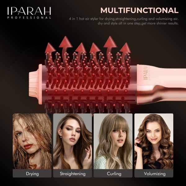 IPARAH P-263 Professional Hot Air Comb Brush Dryer & Styler
