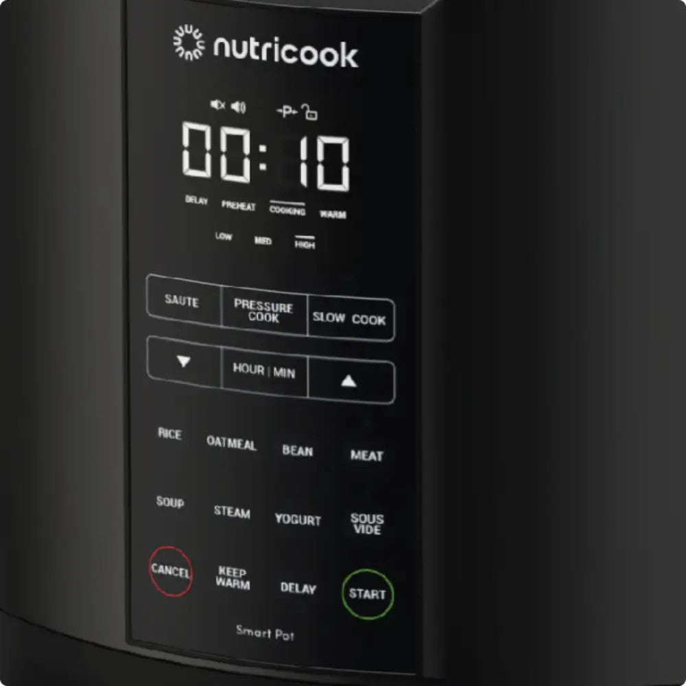 Nutricook Smart Pot 2 Electric Cooker 8L – Black Stainless Steel