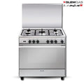 Glem Gas 90×60 cm Free Standing Gas Cooker – Stainless Steel