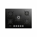 France Crystal70S 70 cm Built‑In Gas Hob – Black Glass
