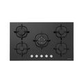 Silverline CS5363B01 90 cm Glass Built‑In Gas Hob – Black