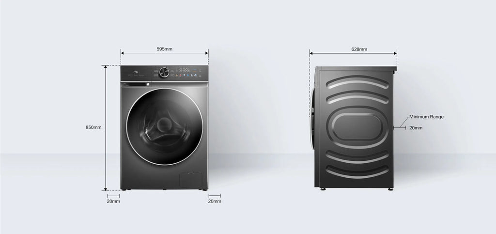 TCL Front Load Washer & Dryer – 10kg Wash / 7kg Dry