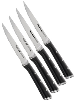 Tefal Ice Force Set of 4 Stainless Steel Steak Knives