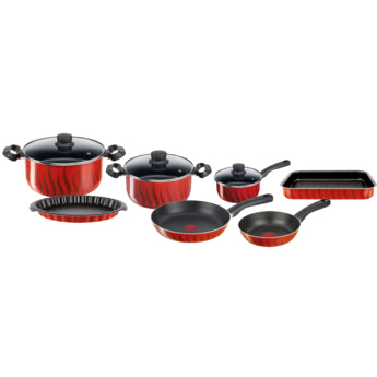 Tefal Tempo Flamme 10-Piece Cookware Set