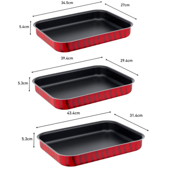 Tefal Tempo Flame 3-Piece Oven Dish Set