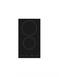 France VE29CHH 30 cm Built‑In Electric Domino Cooktop – Black Glass
