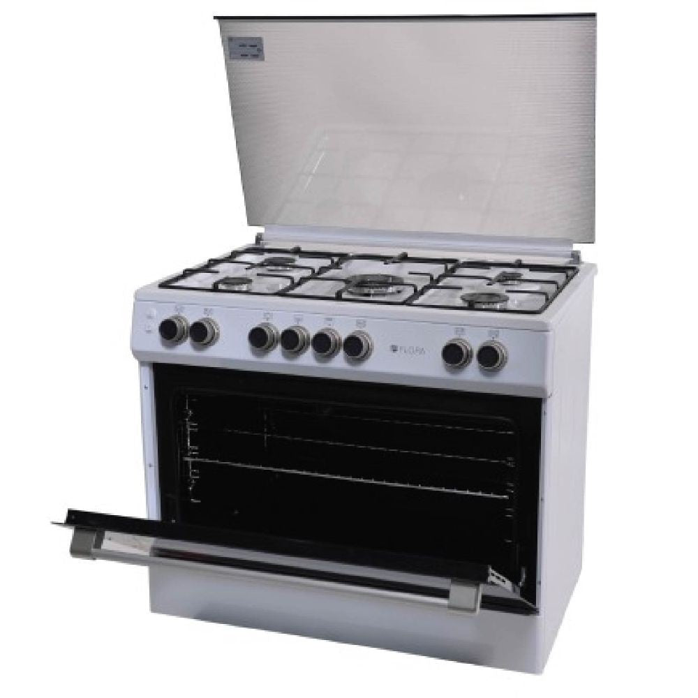 Flora AT1054W 90 cm Cooker Hob – 5 Gas Burners