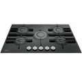 Ariston AGS72SBK Built‑In Gas Hob – 73 cm Black Glass