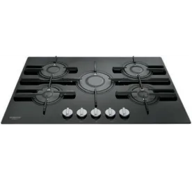 Ariston AGS72SBK Built‑In Gas Hob – 73 cm Black Glass