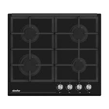 Simfer H6.405.HGSSP 60 cm Built‑In Gas Hob – Black Glass